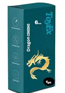ToyEx Big Size Extra Size Dragon 6 inch silicon Condom for Men
