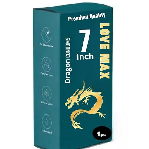 LOVE MAX Dragon Condom | Dragon condom 7 inch big size silicone | Paraben Free